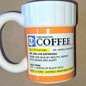 Coffee Prescription Mug by Bigmouth Inc. Pharmacy Pharmacist Medicine